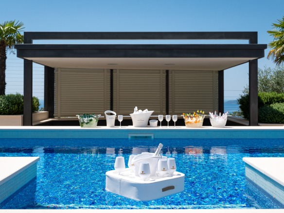 Exklusive Designervilla mit Panoramablick auf die Adria und Sveti Stefan